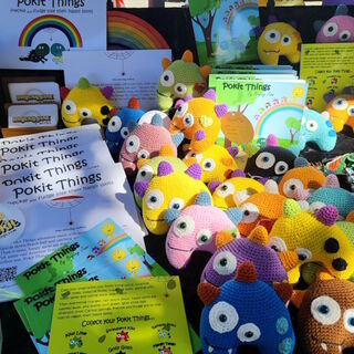 Golly Gosh it was a fantastic Pokit Thing Day at Takaka end of year market!